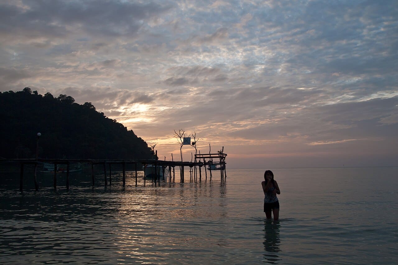 Koh Kut, Thailand, Sunset on the sea