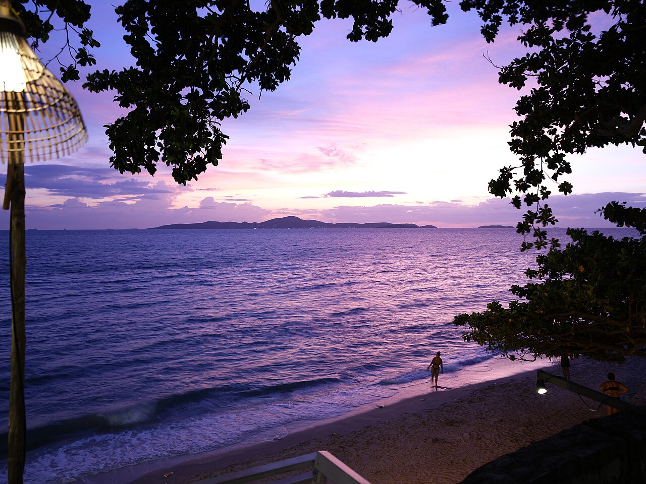 Koh Larn island from Jomtien Beach Thailand by Don Ramey Logan